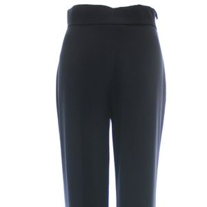 PRADA NAVY BLUE WOOL WIDE LEG PANTS SIZE 4